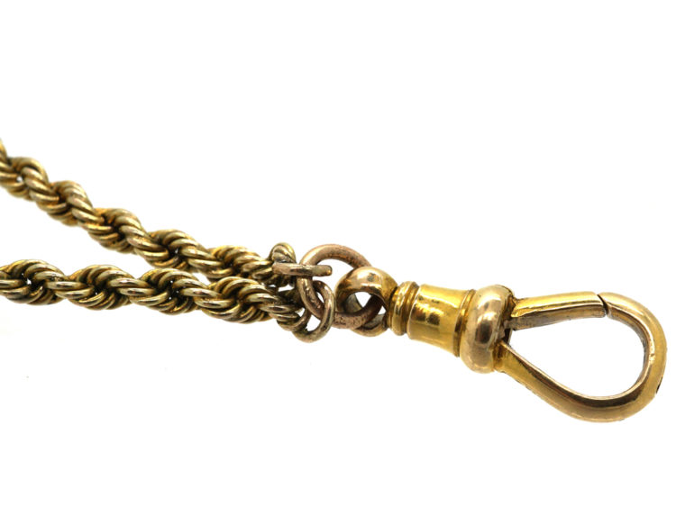 Edwardian 9ct Gold Prince of Wales Twist Guard Chain