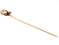 Victorian 15ct Gold Snake Tie Pin