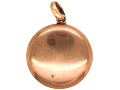 Edwardian 15ct Gold Round Locket