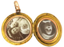 Edwardian 15ct Gold Round Locket