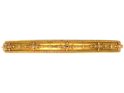 Victorian 15ct Gold Narrow Bangle