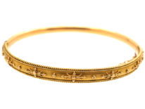 Victorian 15ct Gold Narrow Bangle