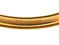 Victorian 15ct Gold Narrow Bangle
