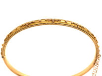 Victorian 15ct Gold Narrow Bangle