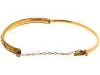 Victorian 15ct Gold Narrow Bangle