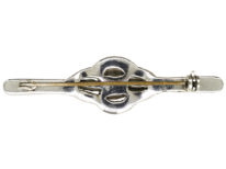 Art Deco Silver, Marcasite & Coral Brooch