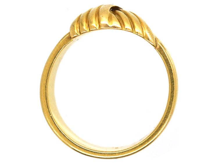 Edwardian 18ct Gold Entwined Knot Ring