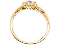 Edwardian 18ct Gold & Diamond Cluster Ring