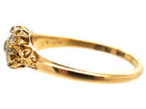 Edwardian 18ct Gold & Diamond Cluster Ring