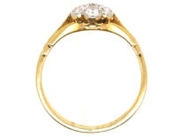 Edwardian 18ct Gold & Platinum, Diamond Cluster Ring