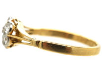 Edwardian 18ct Gold & Platinum, Diamond Cluster Ring