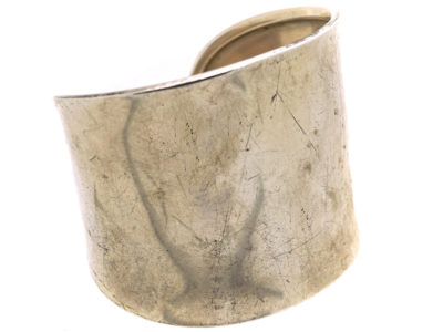 Silver Wide Cuff Bangle