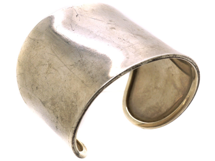 Silver Wide Cuff Bangle