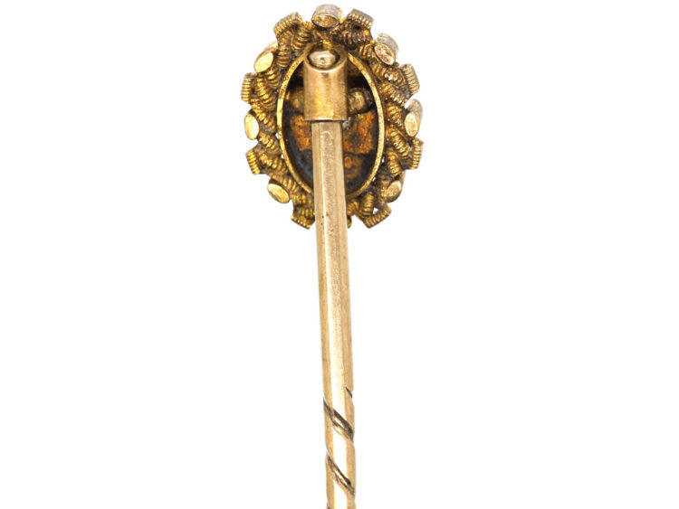 Victorian 15ct Gold & Diamond Tie Pin