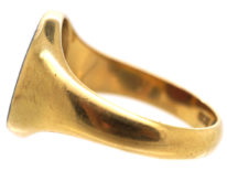 18ct Gold & Carnelian Signet Ring with Lion Intaglio