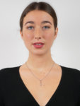 Art Deco Diamond Drop Pendant on Chain