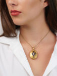 Victorian 18ct Oval Locket with Star & Natural Split Pearl Design