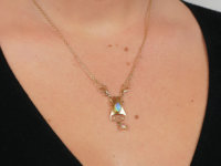 Art Nouveau 15ct Gold Necklace Set With Opals by Murrle Bennett & Co