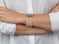 Georgian Natural Seed Pearl with Gold & Enamel Clasp