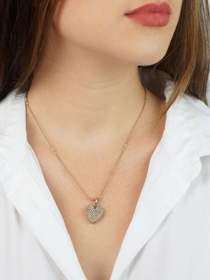 Edwardian 14ct Gold & natural Split Pearl double Sided Heart Shaped Locket