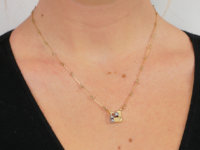 18ct Gold & Diamond Necklace by Bjorn Weckstromm for Lapponia