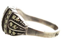 Art Deco Silver & Marcasite Ring