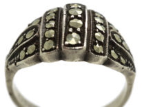 Art Deco Silver & Marcasite Ring