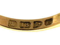 Edwardian 18ct Gold, Diamond & Natural Pearl Crossover Ring