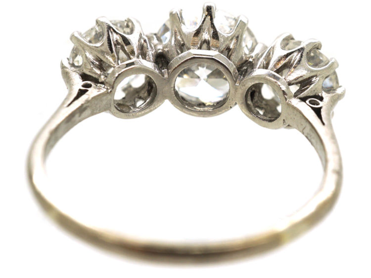 Platinum & Three Stone Diamond Ring