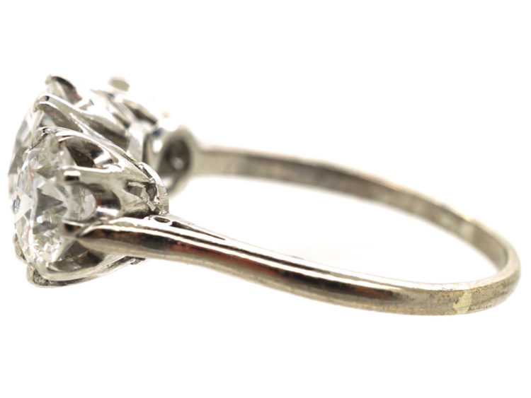 Platinum & Three Stone Diamond Ring