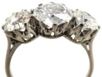 Platinum & Three Stone Diamond Ring