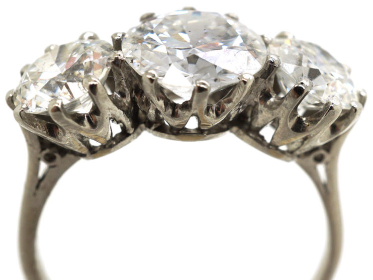 Platinum & Three Stone Diamond Ring