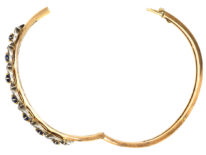 Edwardian 15ct Gold, Sapphire & Diamond Bangle