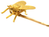 Victorian 15ct Gold Tie Pin of a Bee