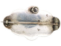 Victorian Scottish Silver & Interwoven Agate Brooch