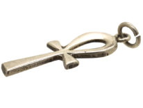 Silver Anch Cross Pendant