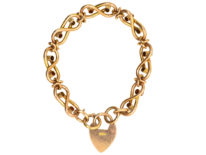 Edwardian 15ct Gold Ruby & Diamond Figure of Eight Bracelet