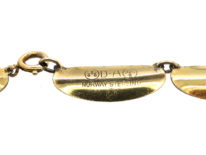 Silver Gilt & White Enamel Necklace by David Andersen