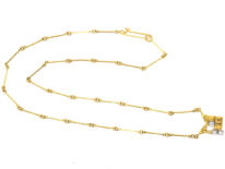 18ct Gold & Diamond Necklace by Bjorn Weckstromm for Lapponia