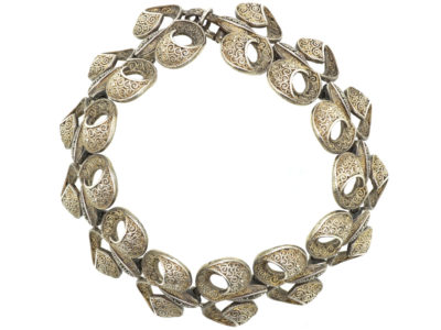Art Deco Silver & Marcasite Bracelet by Theodor Fahrner