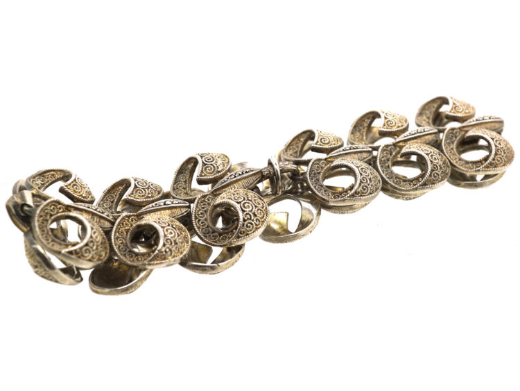 Art Deco Silver & Marcasite Bracelet by Theodor Fahrner