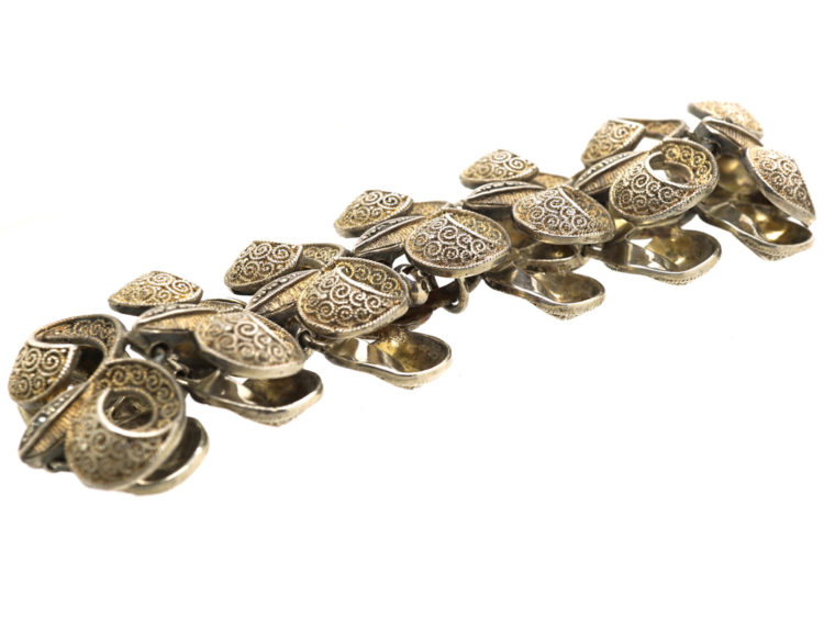 Art Deco Silver & Marcasite Bracelet by Theodor Fahrner