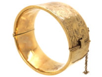 9ct Gold Wide Bangle