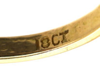 Art Deco 18ct Gold, Platinum & Diamond Ring