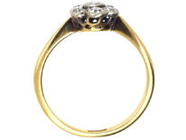 Edwardian 18ct Gold & Platinum, Diamond Daisy Ring