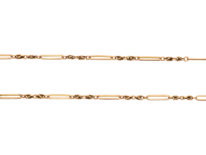 Edwardian 9ct Gold Ornate Chain