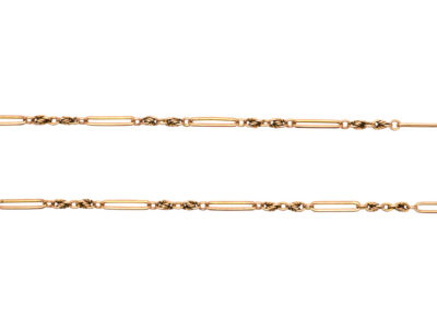 Edwardian 9ct Gold Ornate Chain