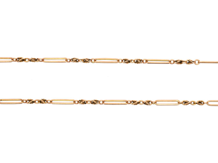 Edwardian 9ct Gold Ornate Chain