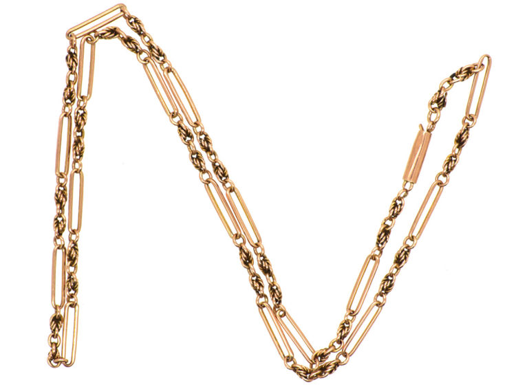 Edwardian 9ct Gold Ornate Chain