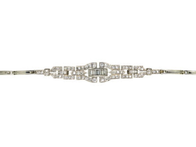 Art Deco Platinum & Diamond Bracelet Art Deco Platinum & Diamond Bracelet